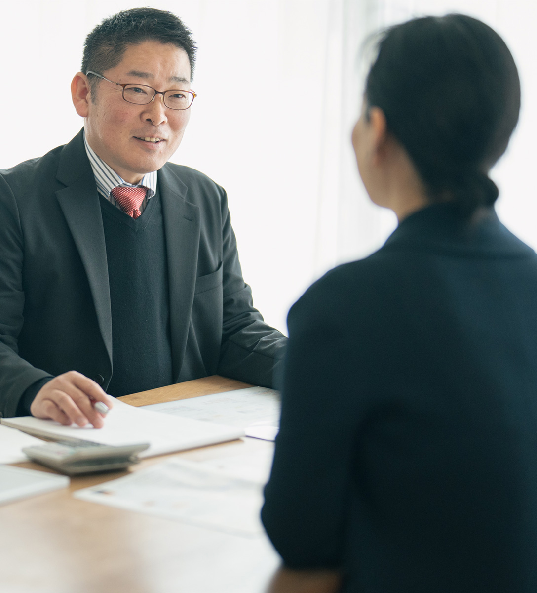 丁寧な接客対応